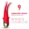 Autres éléments de beauté Health Sensivo Tongue vibratrice 2 dans 1 Clitoris G Spot Stimulateur 9 Modes Mini Licking Vibrator Toys Adult for Women Pleasure 18 T240510