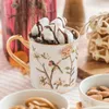 Muggar Eecamail Bone Porcelain Coffee Cup European Style Mug Water Ceramic With Lid Spoon Ins Custom Creative