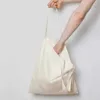 Sacs à provisions Natural Cotton Tote Storage Christms Mariage DIY SACH PLAI