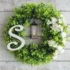 Fiori decorativi Affermazione Lighted Doorth Home Decorazione Artificiale Christmas Four Season per Corridor Window House Wedding Porch