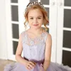 Nouvelle robe de bal robes de fleurs de fleurs robes perlées 3D appliques florales princesse Pageant robes enfants