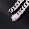Custom Full Iced Out Cuban Chain S Brilliance Moissanite Sterling Sier 17Mm 4Rows Heavy Hip Hop Link Necklace