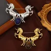 Brooches Broche d'animaux exotiques en émail en cristal à la mode pour les hommes et les femmes robes de mariage de bijoux accessoires d'épingle d'éléphant cadeau