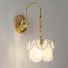Lampe murale Glotte Perle Fer esthétique décor de chambre de luxe Luxury Modern Living Chambre Dining Art Butterfly Gold Metal LED Light