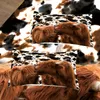 Ensembles de literie Highland Cow Imprimé en microfibre lavable Ensemble de couette douce confortable pour chambre d'amis pour chambre à coucher