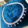 2020 New 925 Sterling Silver Pearl Necklace 45mm女性ファッションジュエリーギフト7012242のための本物のナチュラルバロックパールチョーカーネックレス