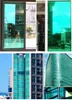 Window Stickers 60 av 400 cm Solar Green Silver Mirrored Isolation Film Sticker One Way Privacy for Home Office Building Decorative