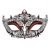 Fourniture de fête Venise Masque de coupe en métal haut de gamme