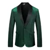 Ternos masculinos vestidos de noiva de luxo brilhantes Blazers para homens Slim Fim Jacket