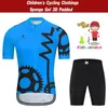 Les fans en tête de TEES 2024 New Childrens Fluorescent Green Bicycle Set Mountain Clothing Summer Boys / Girls Set Q240511