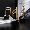 Dekoracyjne figurki 3 style luksusowe złotą nutę muzyczną dekorację domowy salon szafka wina kawiarnia okno
