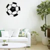 Wanduhren 3D Fußballkunst Dekorative Acryl moderne Uhr Home Decor Sport Tauthaben für Fußballspieler