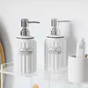 Dispensateur de savon liquide 350 ml pour le shampooing et la douche Céramique Hand Sanatizer vide Pump Bottle Bathroom Conteneurs Dispeners