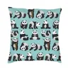 Kudde Fashion Panda Bear Cover 45x45 cm Soft Throw Case Home Decoration Salon Bedding Soffa Cumow Case With Zipper