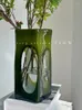 Vases French French Mid-Ancience Vase Vase High Sense Living Room Decoration Hydroponic Flower Bed Breakfast Tenue douce