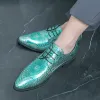 Мужская модная вечеринка кожаная обувь патентная кожа