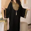 Roupas étnicas eid mulheres muçulmanas vestem abaya cetim dubai peru