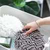 Handdoek Chenille Handhanddoeken keuken badkamer kleine bal met hangende lussen snel droge zachte absorberende microfiber