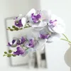 Fleurs décoratives 3D Simulation 7 Heads Butterfly Orchid Fake Flower Home Drapery Wall Wedding Pographie des accessoires DIY Decoration Articles