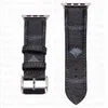 Fashion Top Designer Watchband Cins per Apple Watch Band 41mm 45mm 42mm 38mm 44mm 44mm 49 mm Design di lusso Iwatch 8 7 6 5 4 cinghia di stampa lettera di pelle