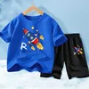 Ensembles de vêtements Baby Boy Summer Clothing Set Childrens Cartoon Space T-shirt + Shorts lâches Set 2pcs Set Youth Sportswear Setl2405