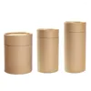 Storage Bottles Eco-Friendly Kraft Paper Canister Moisture-proof Packaging Box Portable Tubes For Tea Deodorant Container Tube