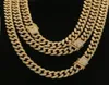 1624 -calowy diamentowy cyrkon kubański łańcuch linków nekclace biżuteria biżuterii