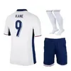 2024 Kits de football pour enfants Angleterre Jerseys de football Saka Fode Bellingham Rashford England Kane Sterling Grelish National Team Football Kit