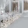 キャンドルのセンターピース透明な装飾ウェディングキャンドラブラホルダー結婚式のためのアクリルろうそく設定イベントパーティー0316スティックS