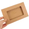 Geschenkverpackung 10 PCs Kartenfensterumschließungsbox klare Geldumschläge für Herausforderungs -Kraftpapierboxen