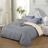 Ensembles de literie 3/4 PCS Coubitre de luxe Modèle géométrique lin lin Coton / Polyester Duvet Cover Sheet