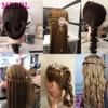 Mannequin Heads 26 80% real human hair model head for training professional hairstyle beauty doll styling Q240510
