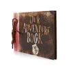 Frames Adventure Book Handmade Rope Vintage Po grande capacité Exquise Paper Scrapbook Regater Record ANNIVERSARY AS 2