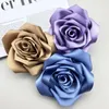 Broches en tissu art épingles à revers grandes fleurs broche broche cosage combinaison talon manteau de mariage de mariage décoration de bijoux accessoires