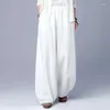 Frauenhose 2024 Frühling Frauen Baumwolle Herbst lässig weibliche weibliche lange Hosen schlanke elastische Taille Solid Plus Size