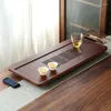 ティートレイ高品質の竹トレイ家庭用引き出し貯水排水中国語セットサプライ伝統ティーウェアテーブル