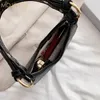 Sac portable imprimé de serpent sous bras hobo femmes en cuir zipper épaule messager sacs jeunes dames simples polyvalentes