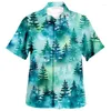 Camicie casual da uomo pattern puzzle hawaian divertente 3d stampe maschioni di moda cameriere spiaggia camisa vocazione estate camicia