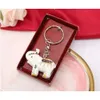 Douche bébé bon éléphant keyring chance pour enfants fête des clés de porte clés clés give des cadeaux birhtday anniversaire keepsake faveurs de mariage 0205