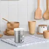 Ensembles de vaisselle de cuisine de cuisine en pot à casier Coffee Shaker Shaker Canister avec couvercle en sucre en poudre