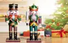 NOUVEAU 30 cm de casse-noisette en bois Figures de soldat vintage Handcraft Puppet Christmas Gift Dolls décoratif Ornements Home Decoration6015808