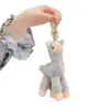 Alpaka süßes Spielzeug Schöne Schlüsselanhänger Plüsch japanische Alpakas weich gefüllte Schaf Lama Animal Dolls Schlüsselbund Puppe 18 cm 1208 s