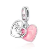 925 sterling silver fit pandoras charms armband pärlor charm hängande rosa charm magnolia blommor hjärta oändlighet kärlek mamma