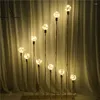 Candle Holders 1.7 Meters 10 Heads Golden Luminous Bulbs Guide Wedding T-road Decoration