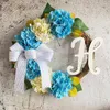 Fleurs décoratives Decor Supplies Bow Knot Wreath Fake for Home Party Wedding Handmade Rattan Garland Decoration Hortensea