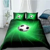 Set di biancheria da letto Design 3D Copertina del piumone set Case trapunte e coperture per cuscini a doppia doppia dimensione a doppia dimensione da letto bianchi da calcio