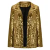 Costumes de femmes Femmes Squinny Sequins Blazer Casual Long Sinveve Shimmer Glitter Party Break Aweet Jacket M manteau d'automne Mujer