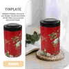 Garrafas de armazenamento Tinplate Tea Home Solder Candy Jars com tampas fazendo latas