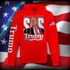 Men's Hoodies Sweatshirts Make America Trump Printed Hoodies 2024 Trump Game Changers Man Strtwear Kp A Merica Great Trump 2024 Long Slve T240510