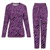 Vêtements de nuit pour femmes Rosa Pyjamas Pyjamas Purple et Black Stripes Pyjama Romantic Sets Womens Two Piece Casual Surdimension Design Nightwear Gift